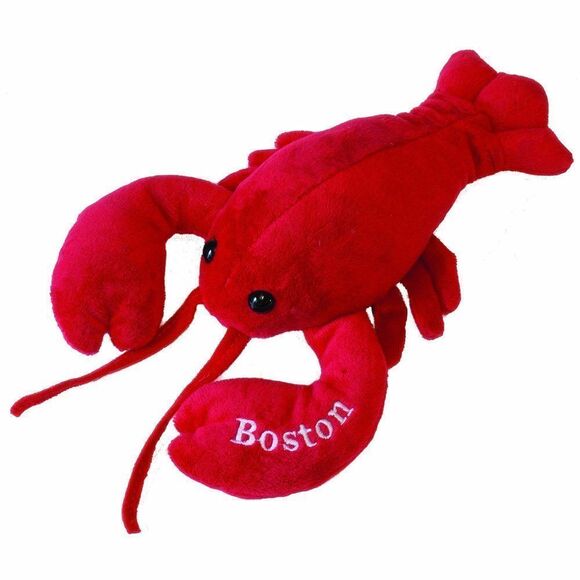 Mary Meyer Stuffed Animal Soft Toy, Lobbie Lobster- Boston, 10-Inches 1 Count ( - Picture 1 of 5